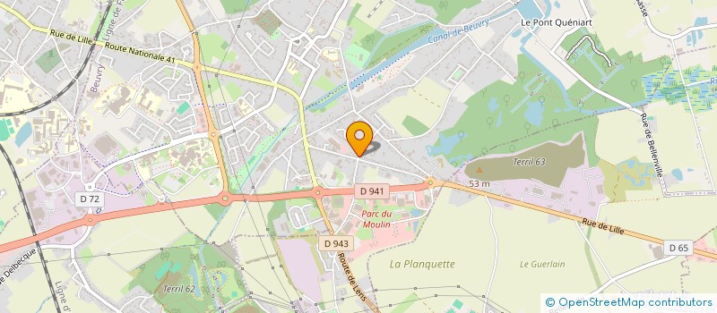 localisation de l'entreprise SEEFI à BEUVRY