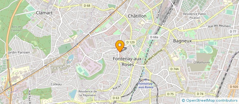 localisation de l'entreprise SEENAH DOUBLE J à FONTENAY-AUX-ROSES