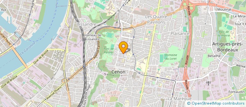 localisation de l'entreprise SEENK PRODUCTION  CENON