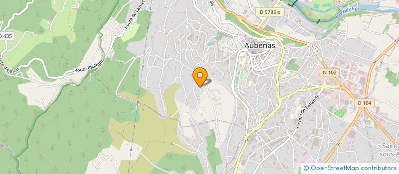localisation de l'entreprise SEER SOC EXPL ENTREP RAYA à AUBENAS