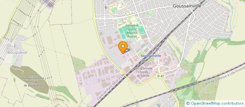 localisation de l'entreprise SEERP SOCIETE ENVIRONNEMENT ET ROUTE DE PARISIS  GOUSSAINVILLE