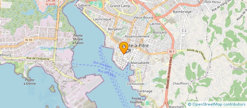 localisation de l'entreprise SEF à POINTE A PITRE