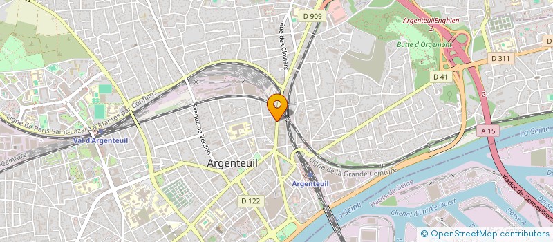 localisation de l'entreprise SEF à ARGENTEUIL