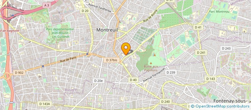 localisation de l'entreprise SEF à MONTREUIL