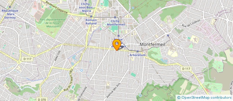 localisation de l'entreprise SEF ARCA  MONTFERMEIL