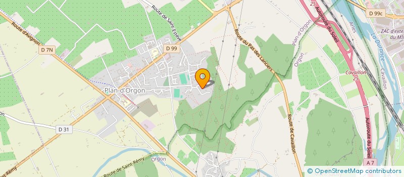 localisation de l'entreprise SEF TRANS  CHATEAURENARD