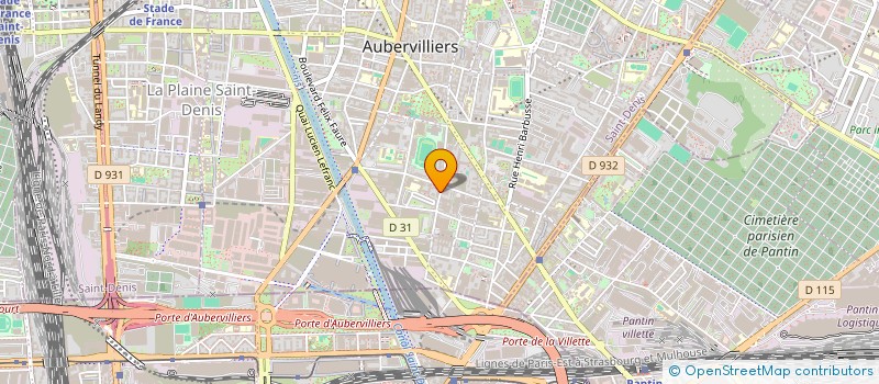 localisation de l'entreprise SEFA à AUBERVILLIERS