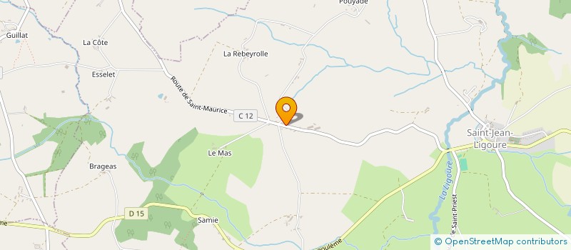 localisation de l'entreprise SEFA CENTRE SARL à PIERRE-BUFFIERE