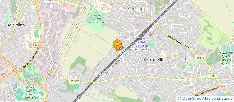 localisation de l'entreprise SEFA-TEX  ARNOUVILLE