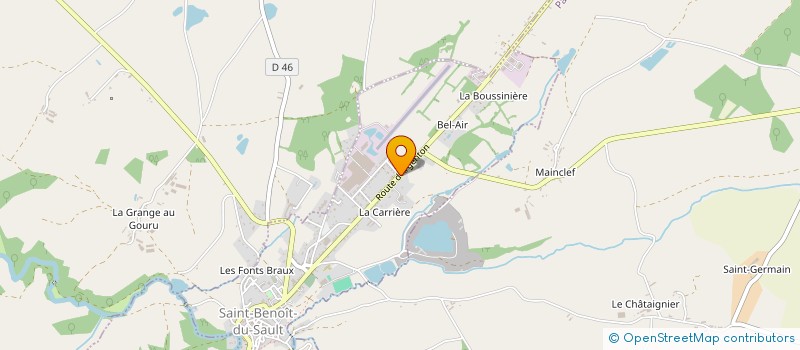 localisation de l'entreprise SEFAB FRANCE à SAINT-BENOIT-DU-SAULT