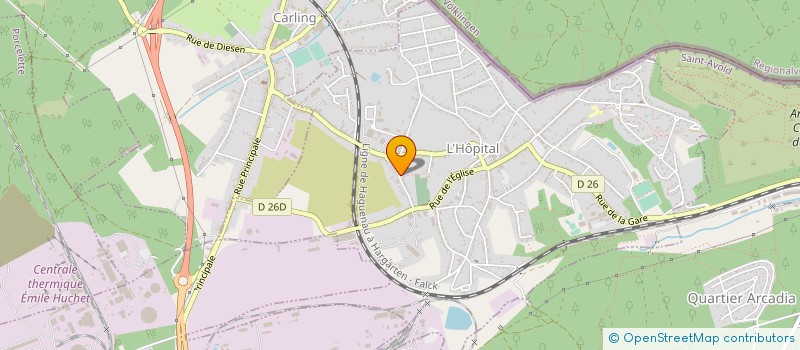 localisation de l'entreprise SEFAM MUNCH à L'HOPITAL