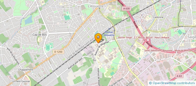 localisation de l'entreprise SEFCO ENTREPRISES à PESSAC