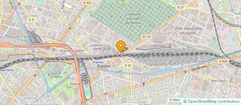 localisation de l'entreprise SEFEC à PANTIN