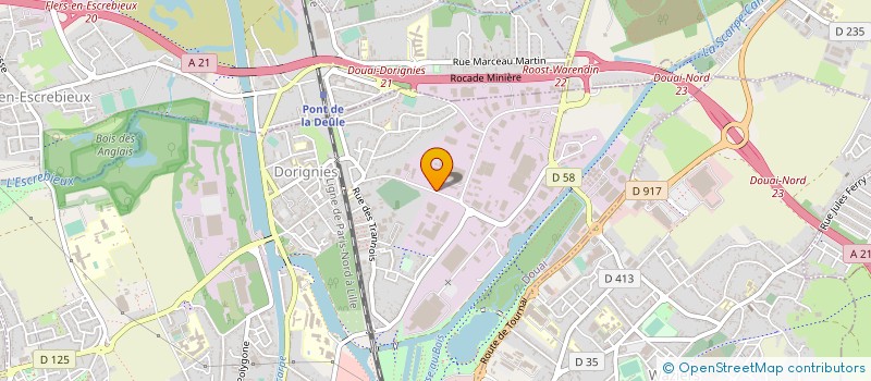 localisation de l'entreprise SEFEC à DOUAI