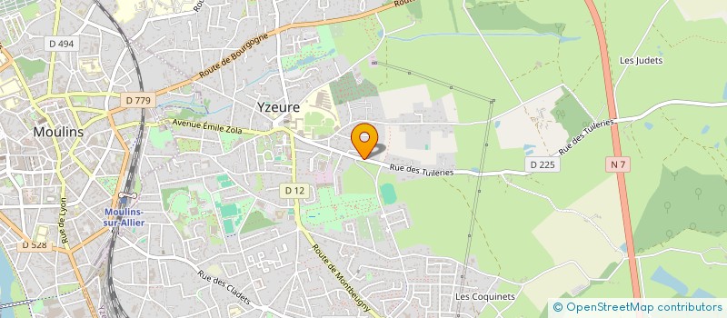 localisation de l'entreprise SEFI à YZEURE