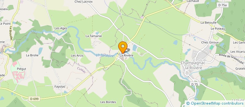 localisation de l'entreprise SEFI à CHAMPAGNAC-LA-RIVIERE