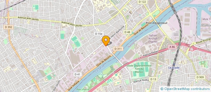 localisation de l'entreprise SEFIA à ARGENTEUIL