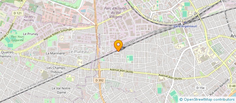 localisation de l'entreprise SEFIA  ARGENTEUIL