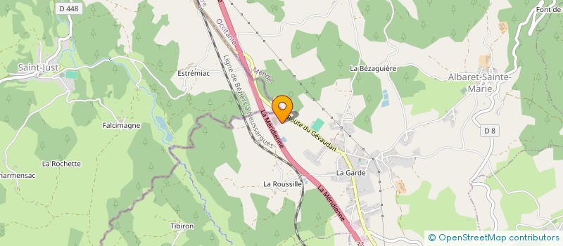 localisation de l'entreprise SEFIAM - SOCIETE D'ETUDE, DE FABRICATION ET D'INDUSTRIALISATION POUR L'AERONOTIQUE MILITAIRE  ALBARET-SAINTE-MARIE