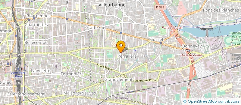 localisation de l'entreprise SEFIMEG  VILLEURBANNE