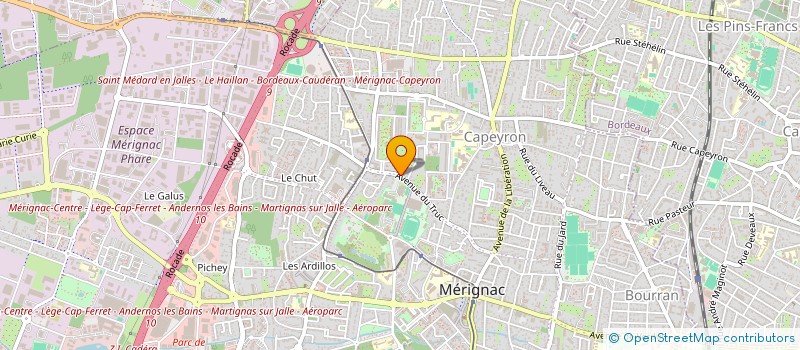 localisation de l'entreprise SEFISO ATLANTIQUE à MERIGNAC