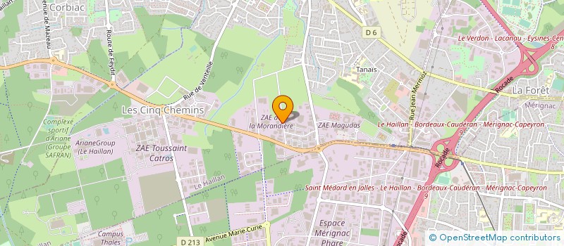 localisation de l'entreprise SEFMAT à LE HAILLAN