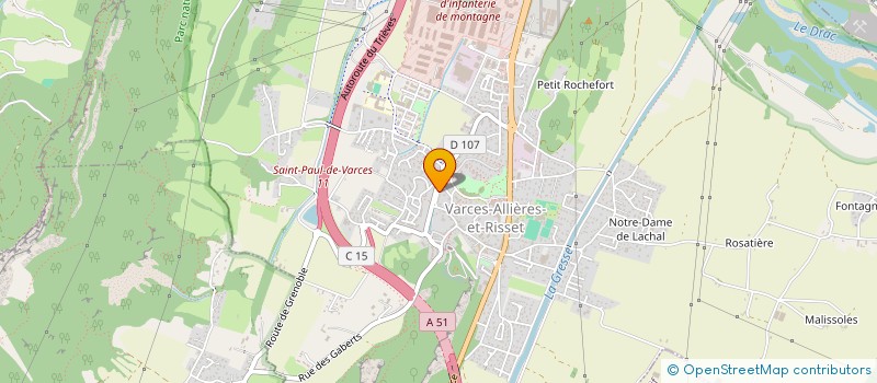 localisation de l'entreprise SEFOND  VARCES-ALLIERES-ET-RISSET