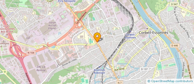 localisation de l'entreprise SEFOTEL à CORBEIL-ESSONNES