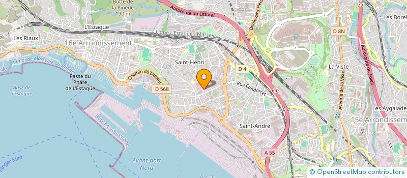 localisation de l'entreprise SEFRA à MARSEILLE 16EME