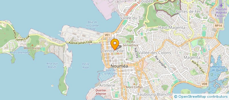 localisation de l'entreprise SEFRACA à NOUMEA