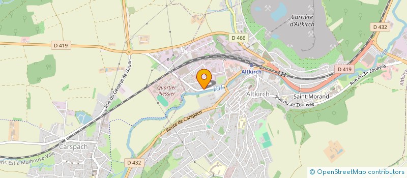 localisation de l'entreprise SEFRIN à ALTKIRCH