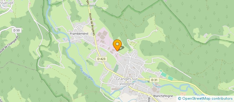 localisation de l'entreprise SEFWOOD à GRANGES-AUMONTZEY