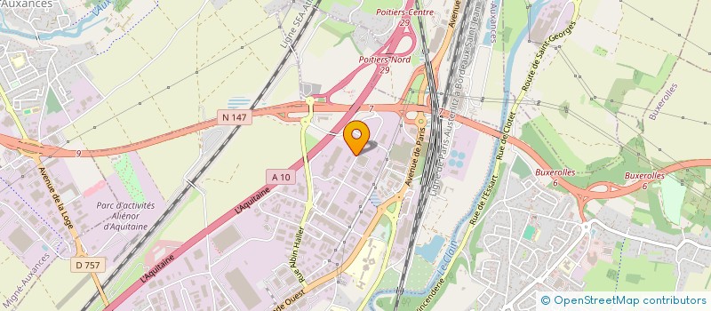 localisation de l'entreprise SEFYDRO à POITIERS