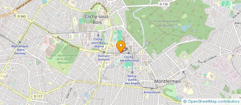 localisation de l'entreprise SEG CARS  CLICHY-SOUS-BOIS