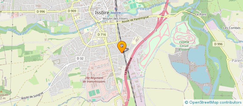 localisation de l'entreprise SEG SECOND OEUVRE  ISSOIRE