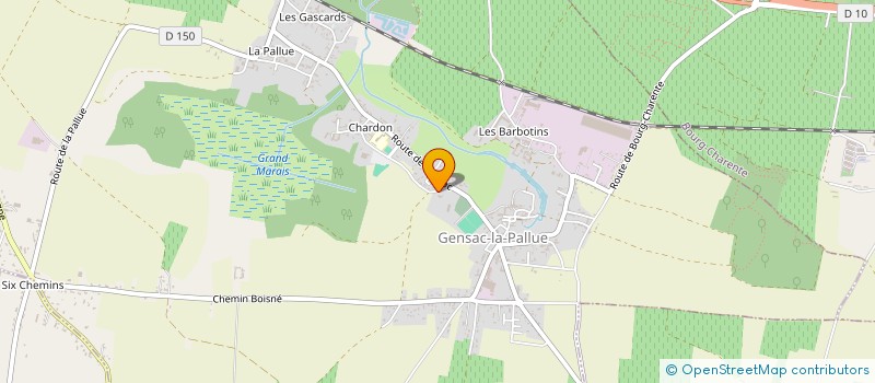localisation de l'entreprise SEGA à GENSAC-LA-PALLUE