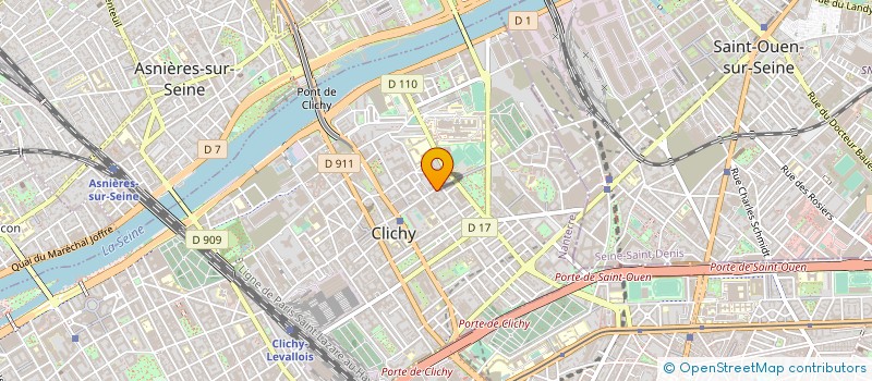 localisation de l'entreprise SEGA à CLICHY