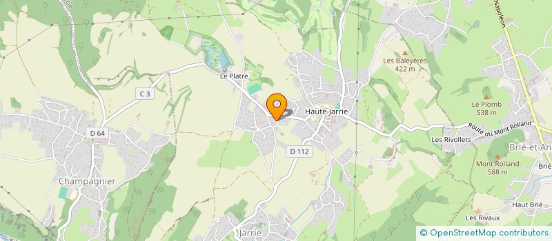 localisation de l'entreprise SEGA TP  JARRIE