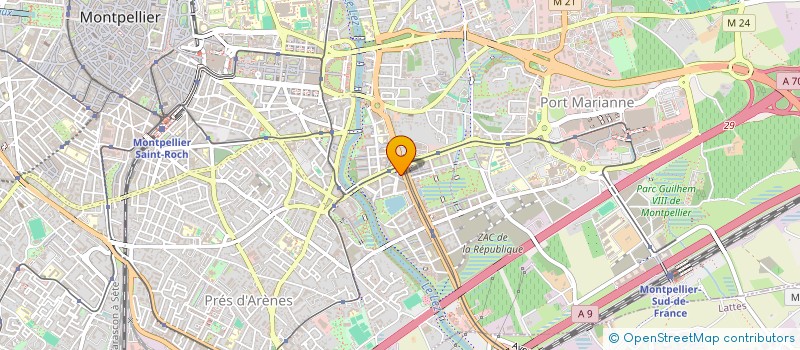 localisation de l'entreprise SEGAD IMMO 1  MONTPELLIER