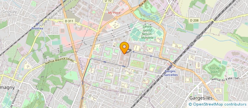 localisation de l'entreprise SEGAEL à SARCELLES