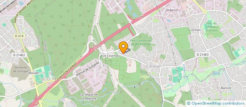 localisation de l'entreprise SEGAF  CANEJAN