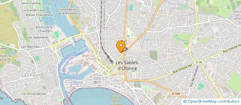 localisation de l'entreprise SEGAL à LES SABLES D'OLONNE