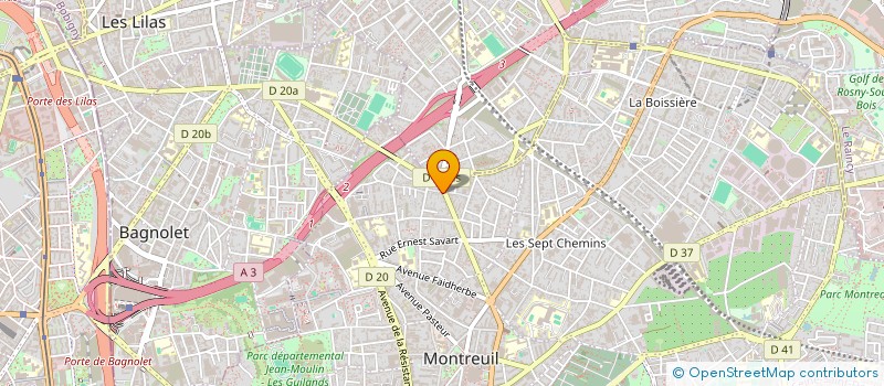 localisation de l'entreprise SEGAL DENTAIRE à MONTREUIL