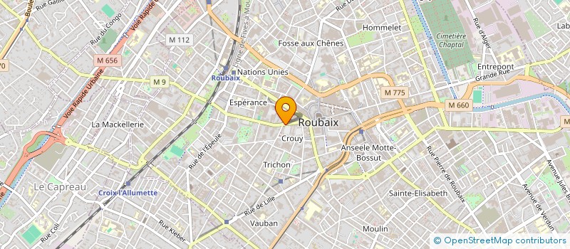 localisation de l'entreprise SEGALA DAUPHIN  ROUBAIX