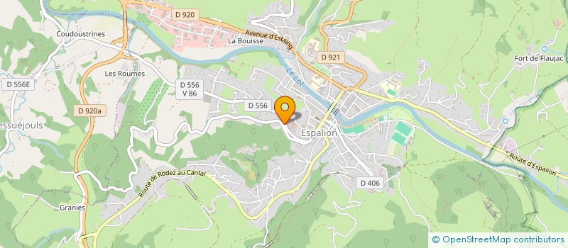 localisation de l'entreprise SEGALA KOBUDO KARATE OSHUKAI  ESPALION