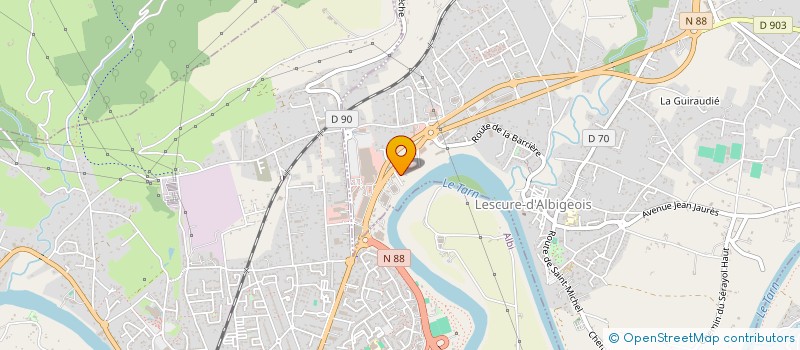 localisation de l'entreprise SEGALA TEAM AUTO  LESCURE-D'ALBIGEOIS