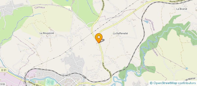 localisation de l'entreprise SEGALAFROM à CARMAUX