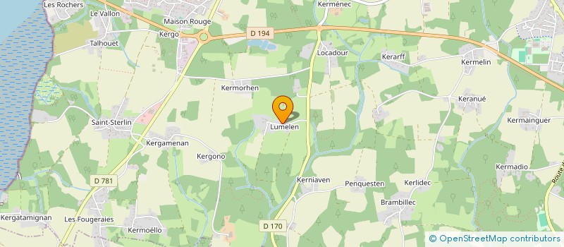 localisation de l'entreprise SEGALOC'H à KERVIGNAC