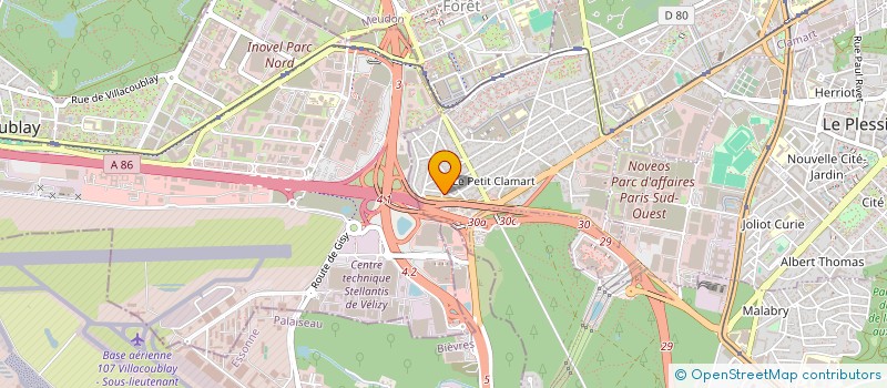 localisation de l'entreprise SEGAM à CLAMART