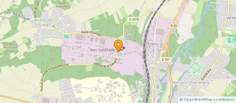 localisation de l'entreprise SEGAM à ETAMPES
